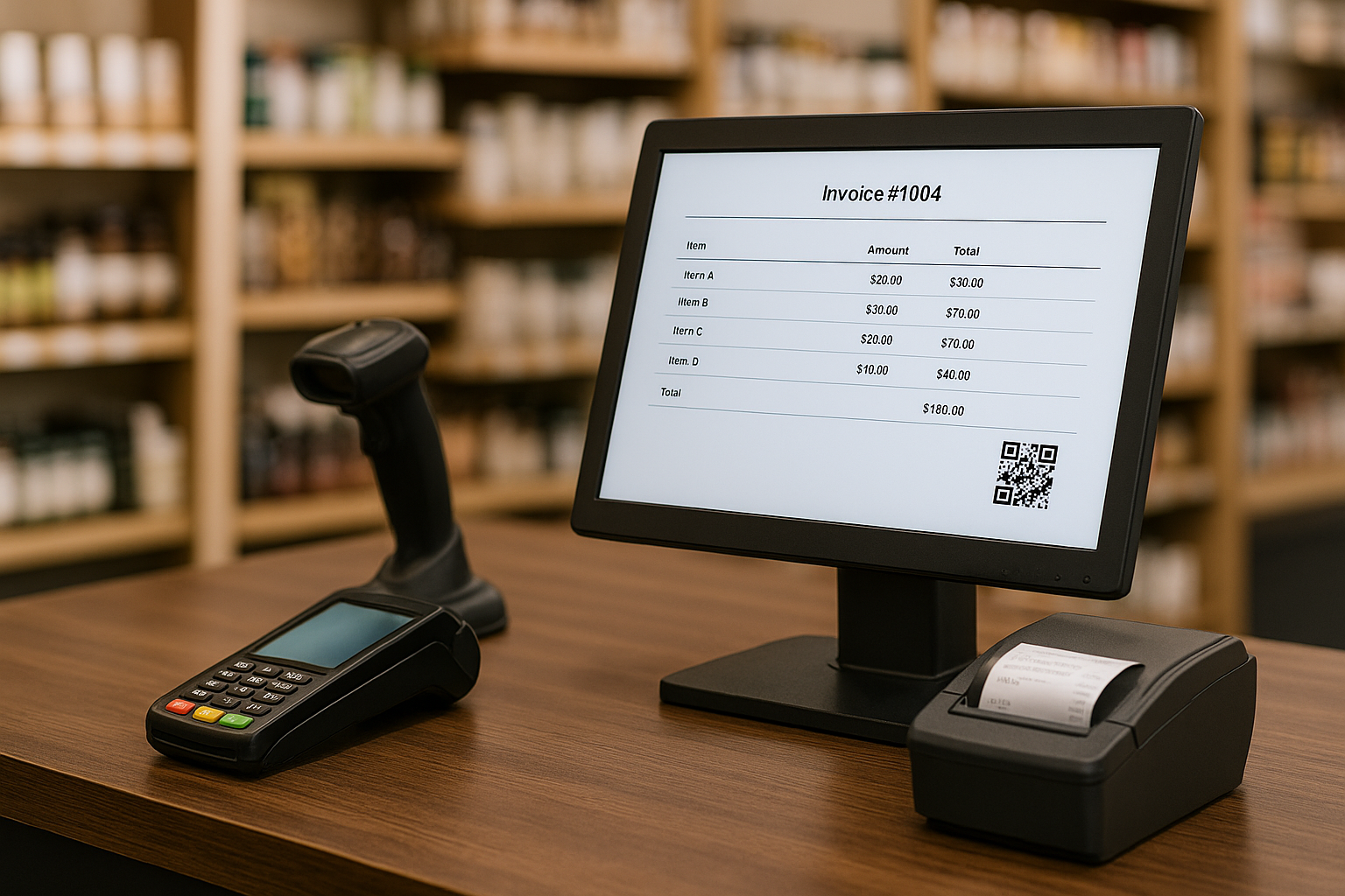 Visual representation of a secure FBR-compliant invoicing system integrated with POS