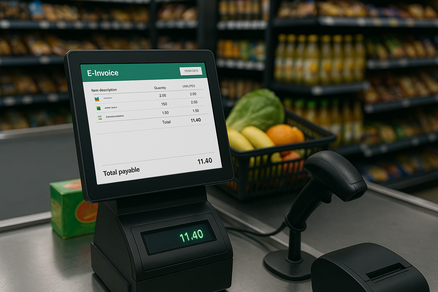  FBR E-Invoicing POS Software at work in a Pakistani grocery store
