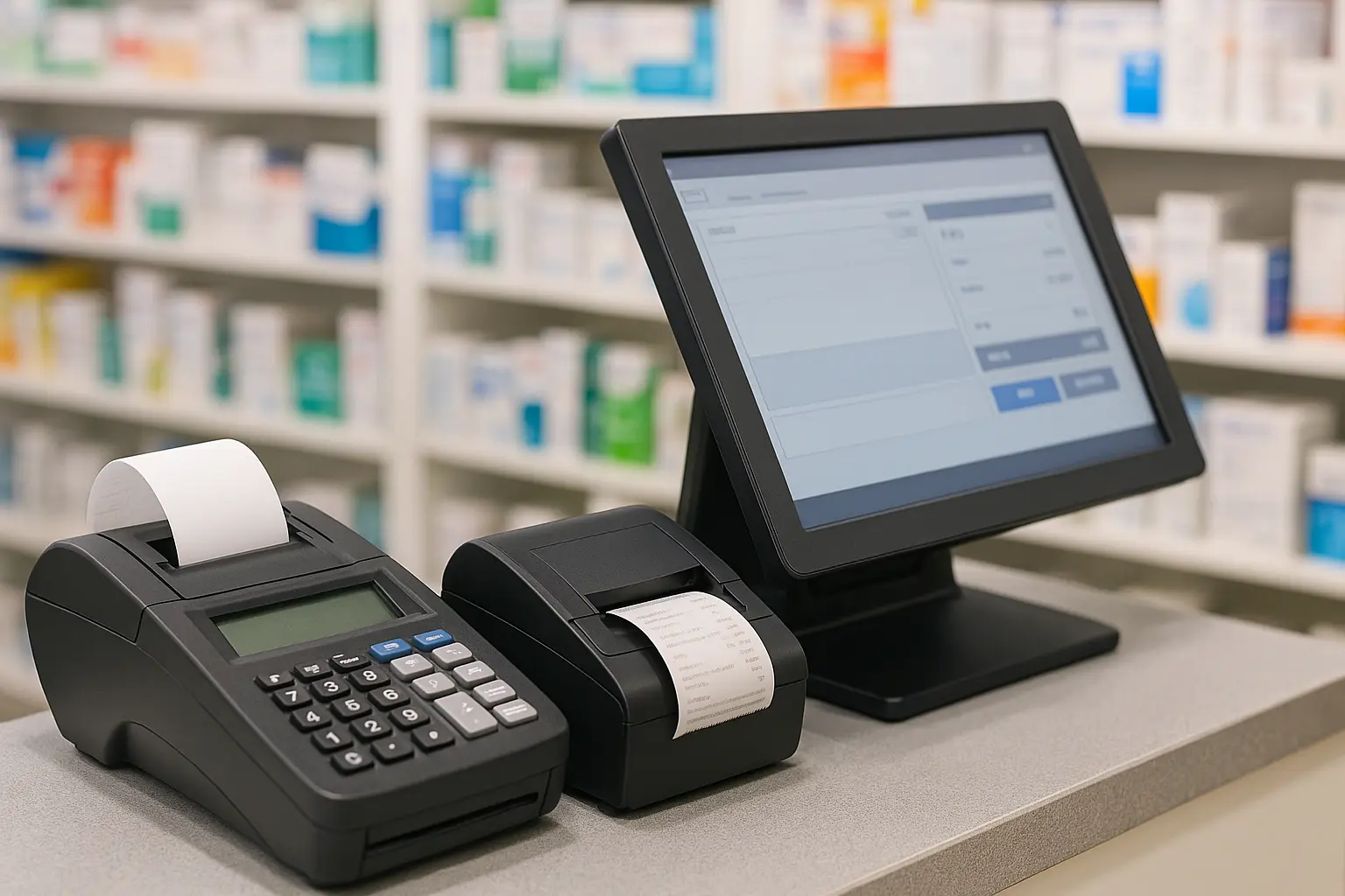 POS software automating FBR invoicing in a modern pharmacy