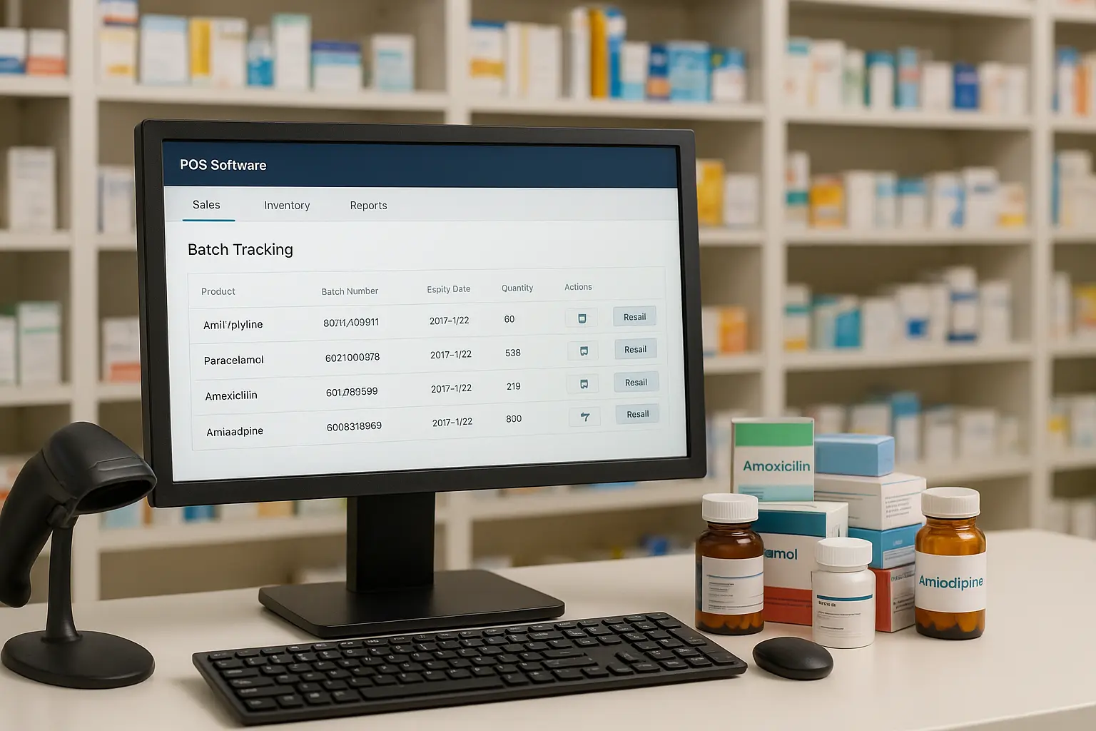 Smart POS system for pharmacies with batch and expiry management