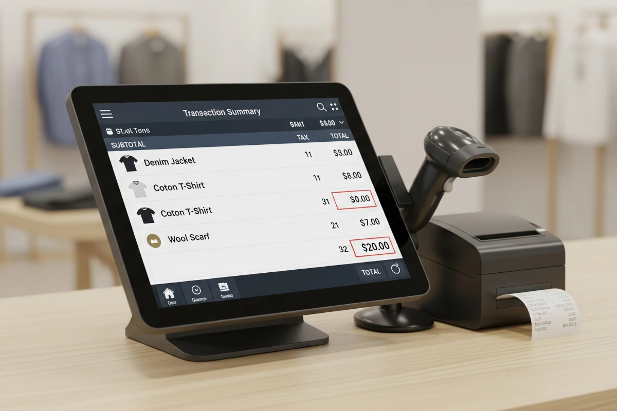 This modern POS system simplifies and accelerates the billing process, helping your garment store serve customers faster.