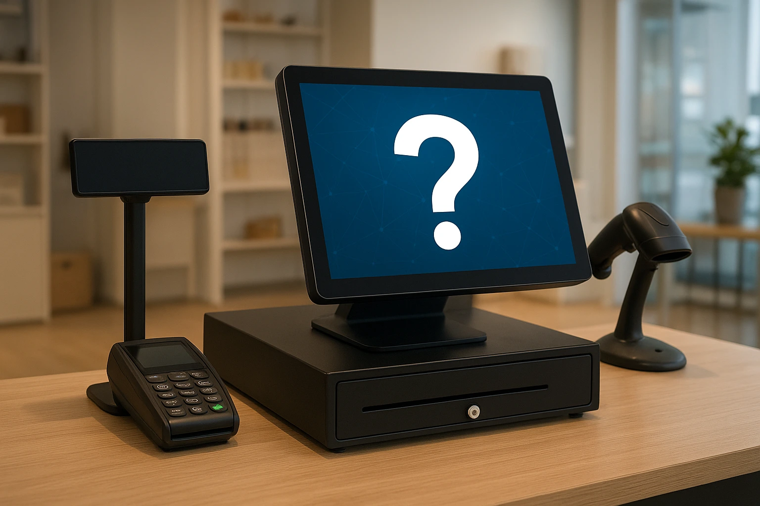 A modern POS terminal setup symbolizing the leading POS software companies in Pakistan in 2025.