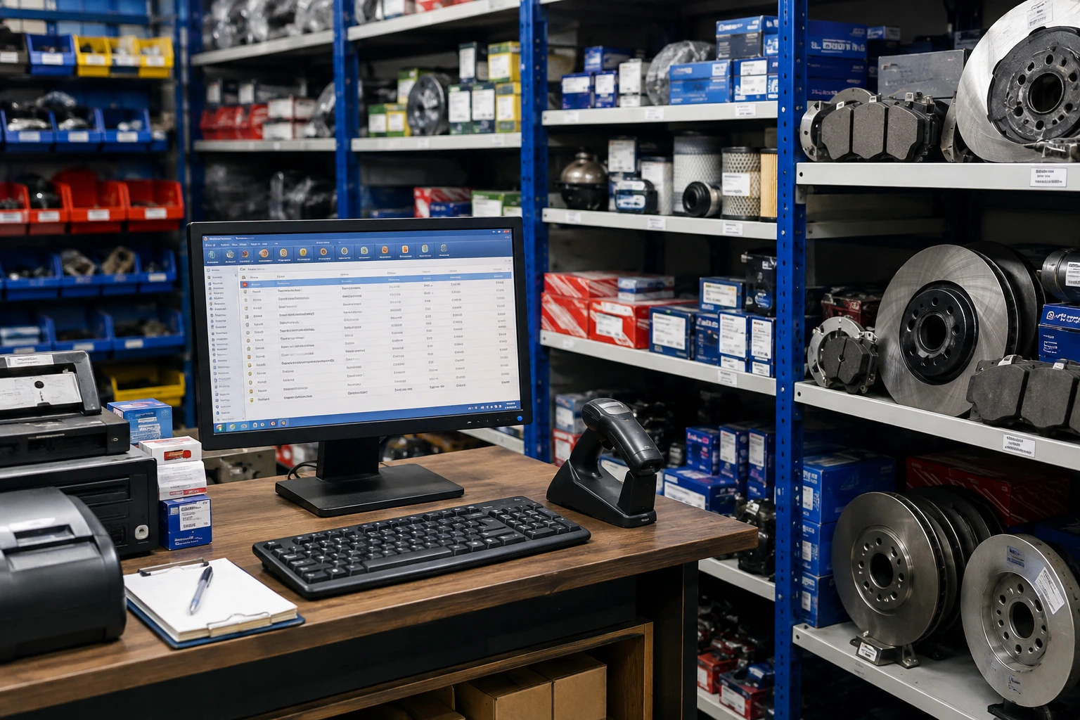 Auto parts inventory tracking using POS software