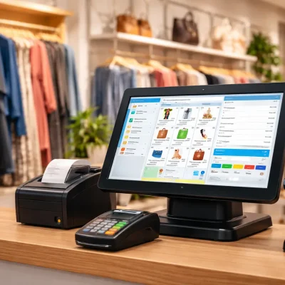 Billing software POS system in a retail shop in Pakistan