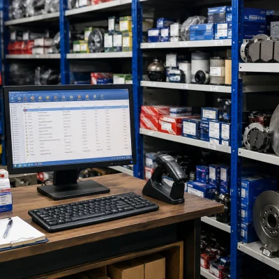 Auto parts inventory tracking using POS software