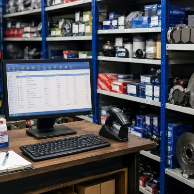 Auto parts inventory tracking using POS software