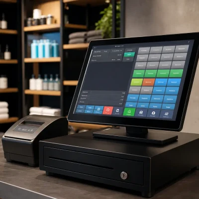 salon gym billing software POS system with touchscreen billing and inventory management